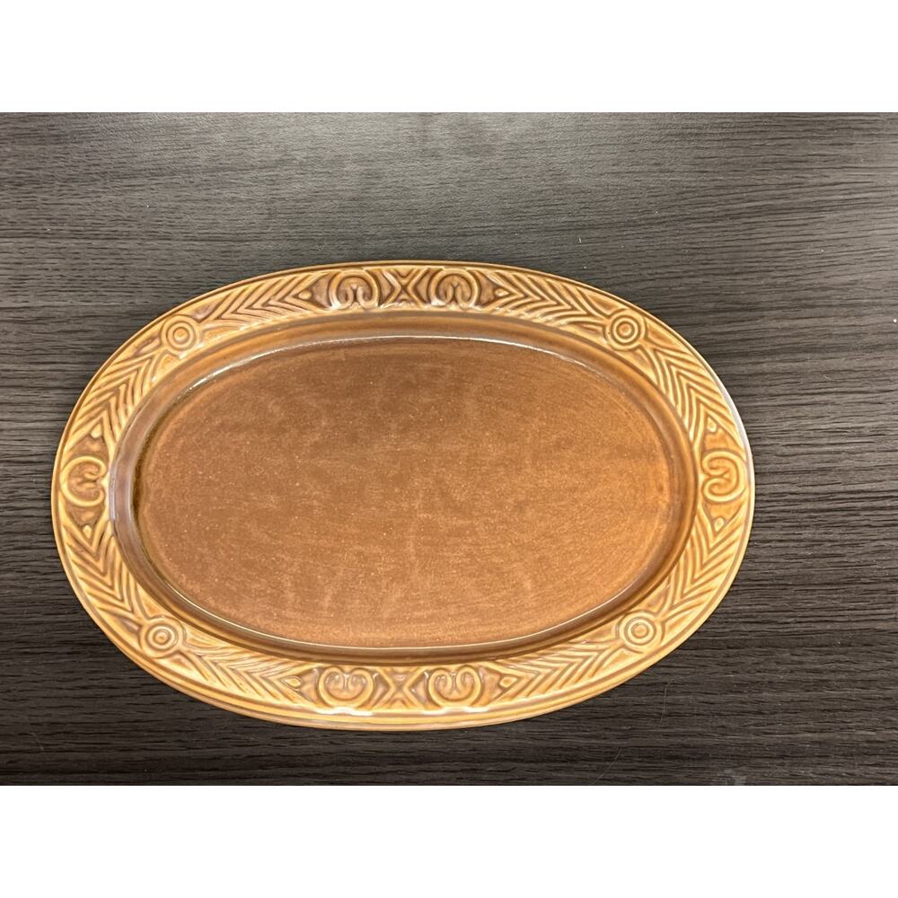 Vintage Hall Rarewares #792 Brown Oval Platters-Selling Individually 3 Available